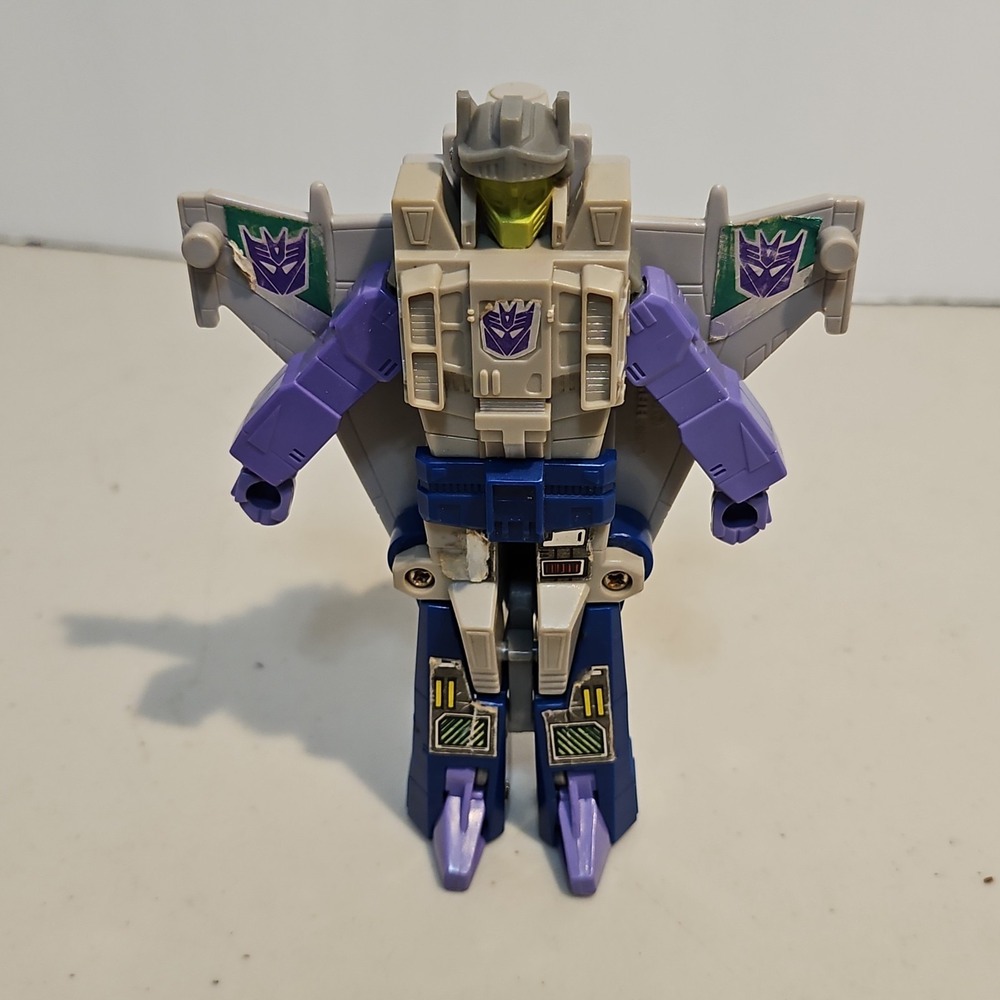 Transformers G1 Decepticon Targetmaster Needlenose  Jet Hasbro Takara 1988 - Picture 6 of 10